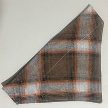Brown Gingham Dog Bandana