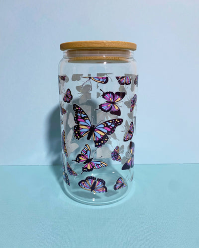 Butterflies Glass Tumbler