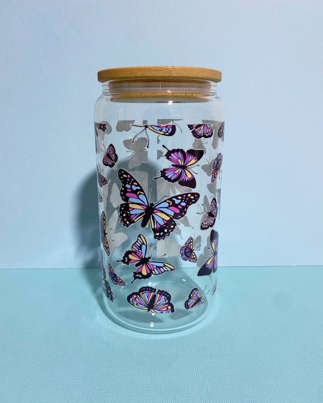 Butterflies Glass Tumbler