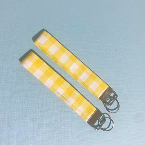Yellow Gingham Key Cozy