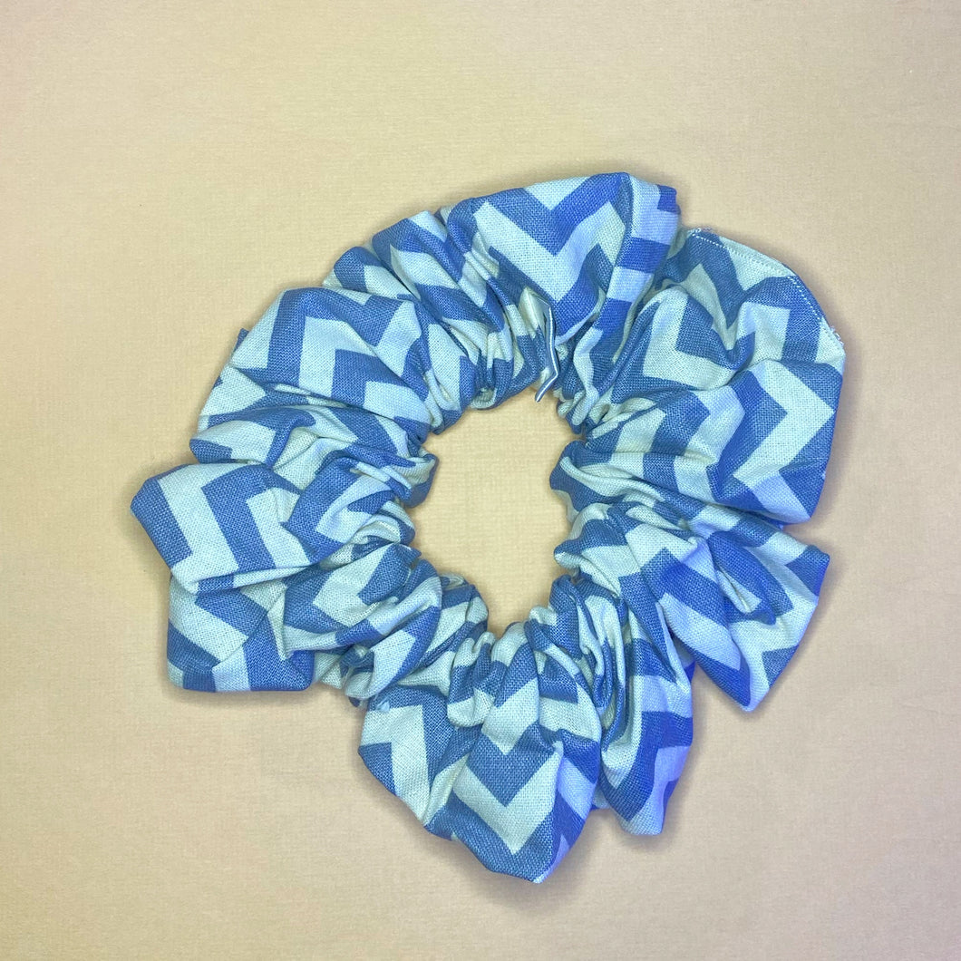 Blue Pattern XL Scrunchie