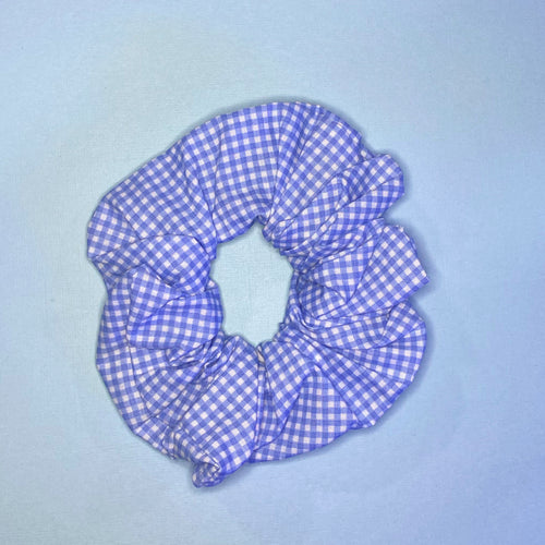 Blue Gingham XL Scrunchie